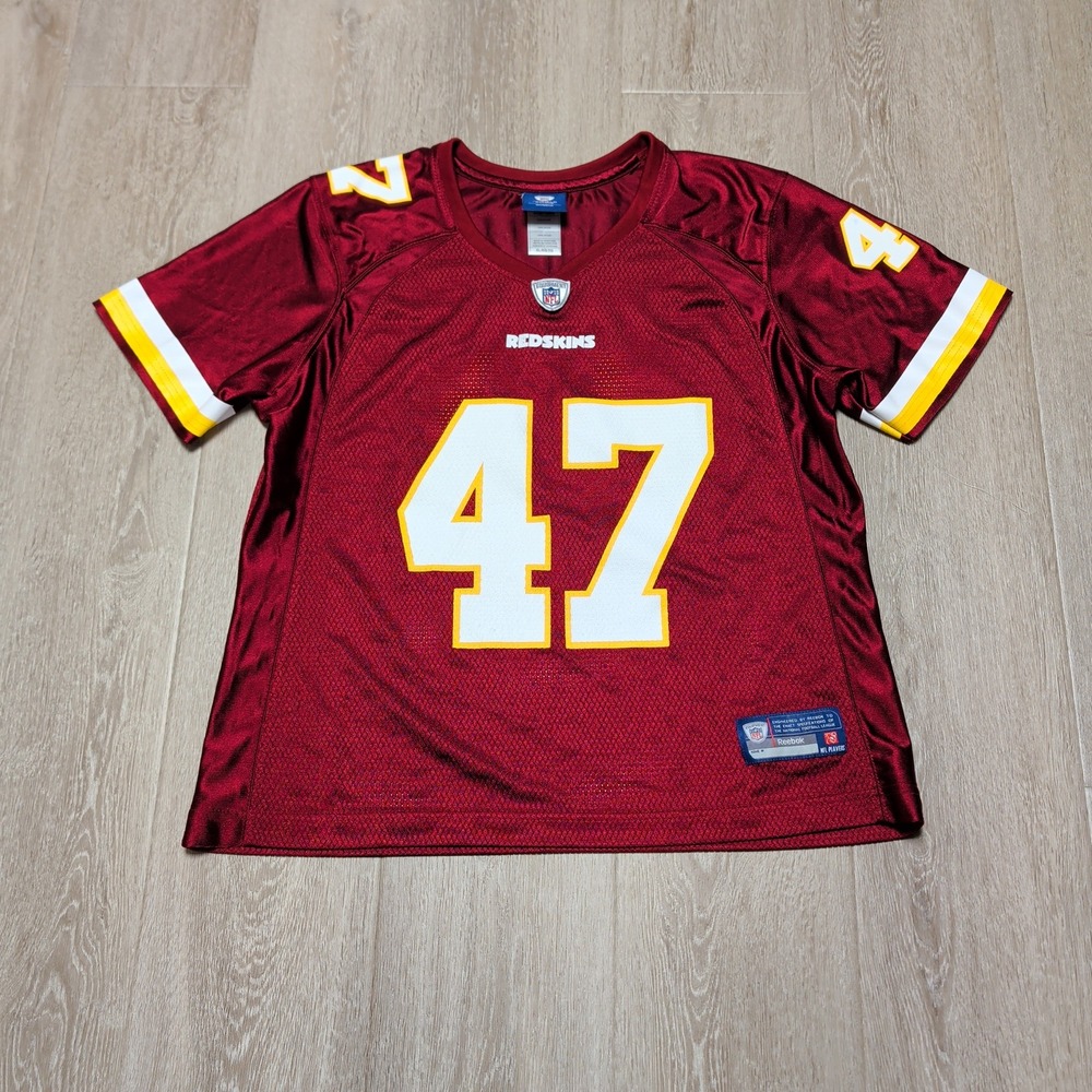 Vintage Reebok Washington Redskins Cooley 47 Jersey Womens‎ XL Burgundy NFL